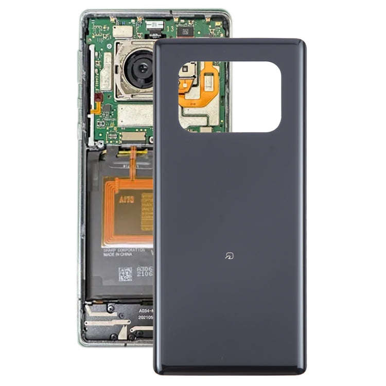 For Sharp Aquos R6 Original Battery Back Cover(Black)
