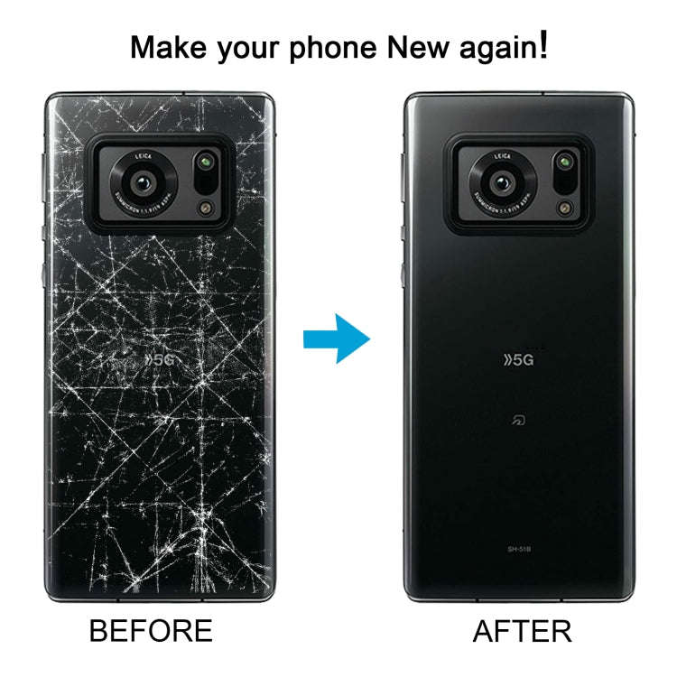 For Sharp Aquos R6 Original Battery Back Cover(White)