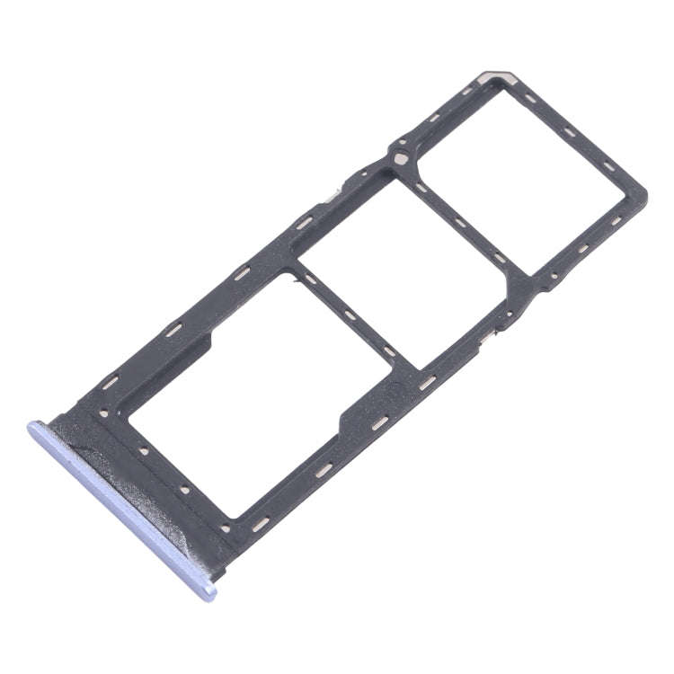 For Infinix Hot 30 Play NFC X6835 5pcs SIM Card Tray + SIM Card Tray + Micro SD Card Tray (Purple)
