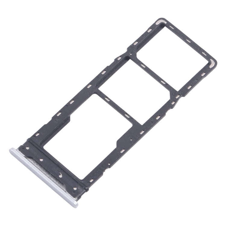 For Infinix Hot 30 Play NFC X6835 5pcs SIM Card Tray + SIM Card Tray + Micro SD Card Tray (Silver)