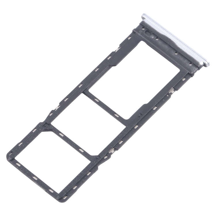 For Infinix Hot 30 Play NFC X6835 5pcs SIM Card Tray + SIM Card Tray + Micro SD Card Tray (Silver)