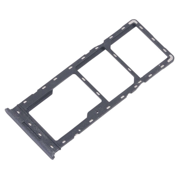 For Infinix Smart 8 X6525 5pcs SIM Card Tray + SIM Card Tray + Micro SD Card Tray (Black)