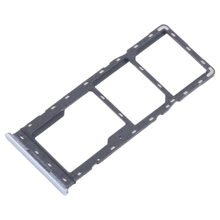 For Infinix Smart 8 X6525 5pcs SIM Card Tray + SIM Card Tray + Micro SD Card Tray (Silver)