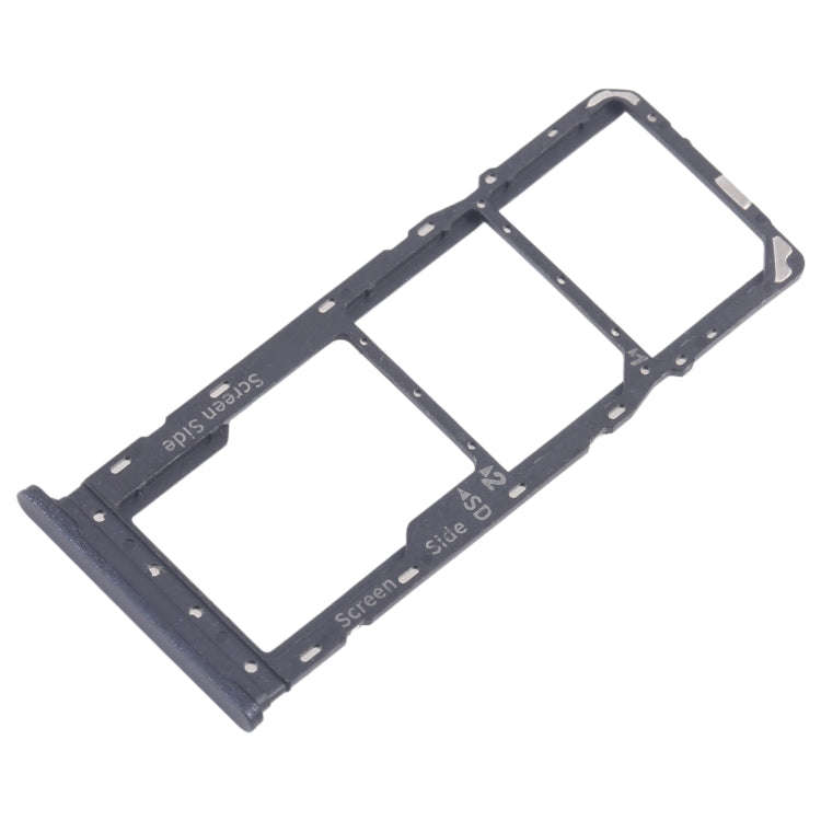 For Infinix Smart 8 Plus X6526 5pcs SIM Card Tray + SIM Card Tray + Micro SD Card Tray (Black)