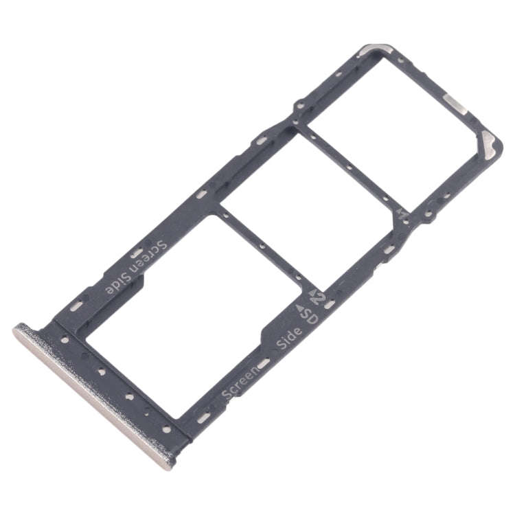 For Infinix Smart 8 Plus X6526 5pcs SIM Card Tray + SIM Card Tray + Micro SD Card Tray (Gold)