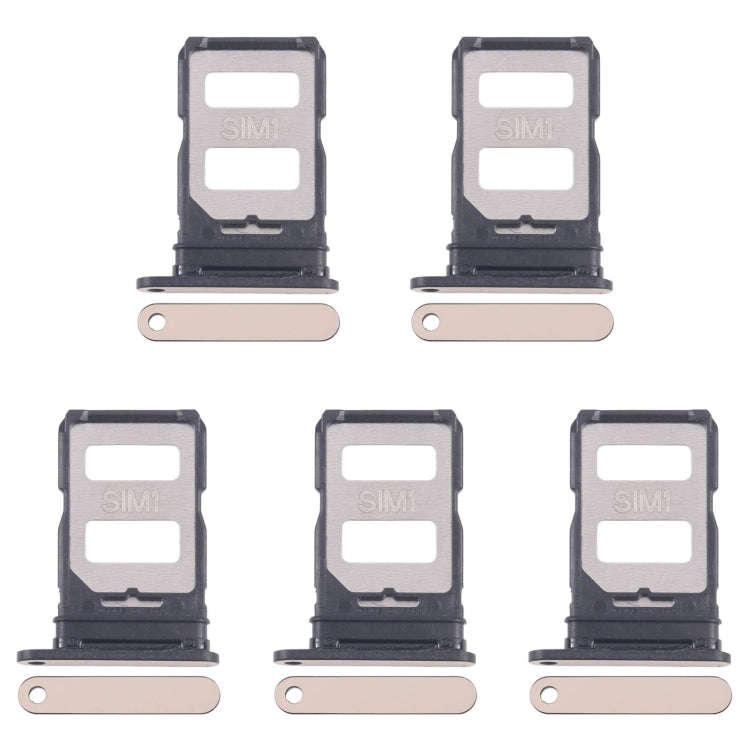For Infinix Zero 30 4G X6731 5pcs SIM Card Tray + SIM Card Tray (Gold)