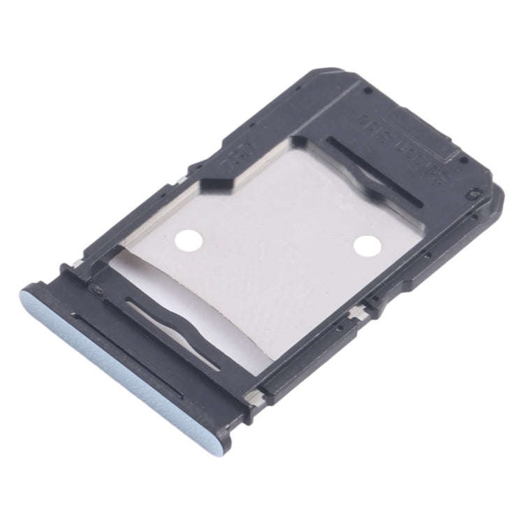 For Infinix Note 30 X6833B 5pcs SIM Card Tray + SIM Card Tray + Micro SD Card Tray (Blue)