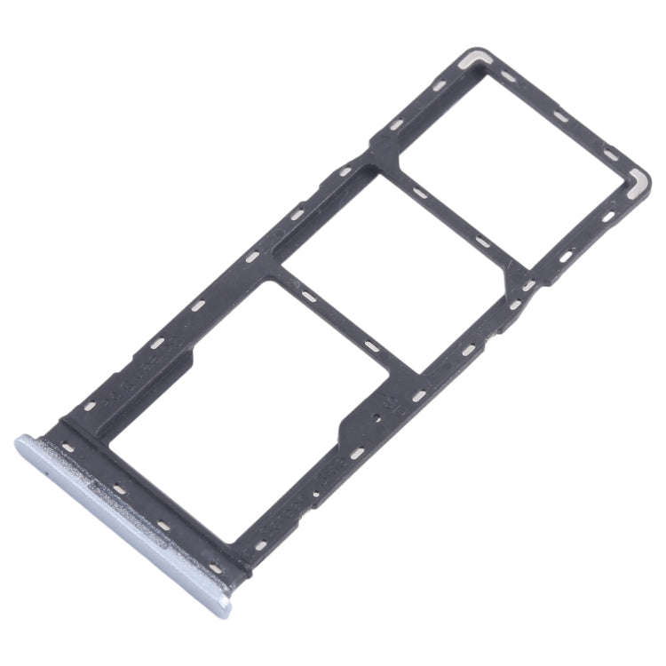 For Infinix Smart 8 India 5pcs SIM Card Tray + SIM Card Tray + Micro SD Card Tray (Silver)