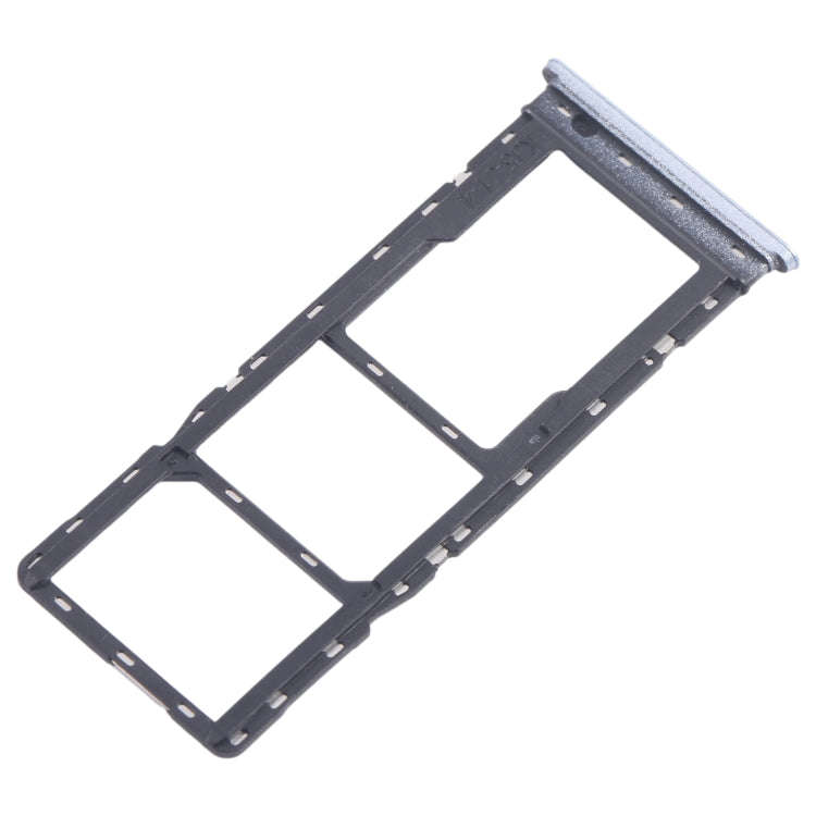 For Infinix Smart 8 India 5pcs SIM Card Tray + SIM Card Tray + Micro SD Card Tray (Silver)