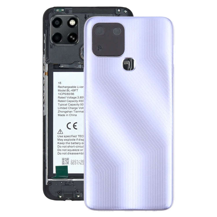 For Infinix Smart 6 X6511 Original Battery Back Cover(Purple)