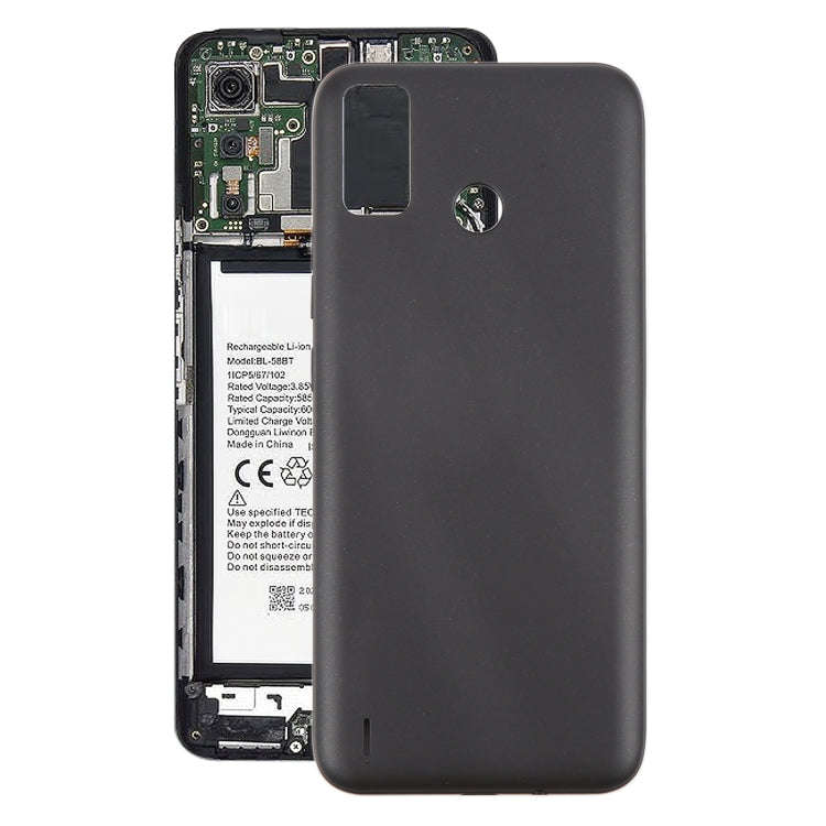 For Tecno Spark 6 Go Original Battery Back Cover(Black)
