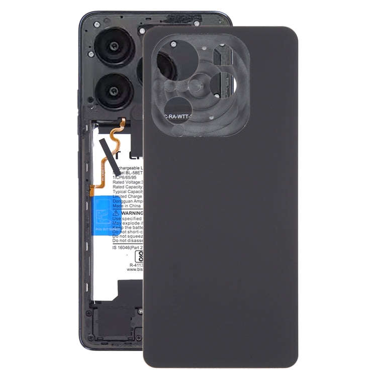 For Tecno Spark 20 Pro Original Battery Back Cover (Black)