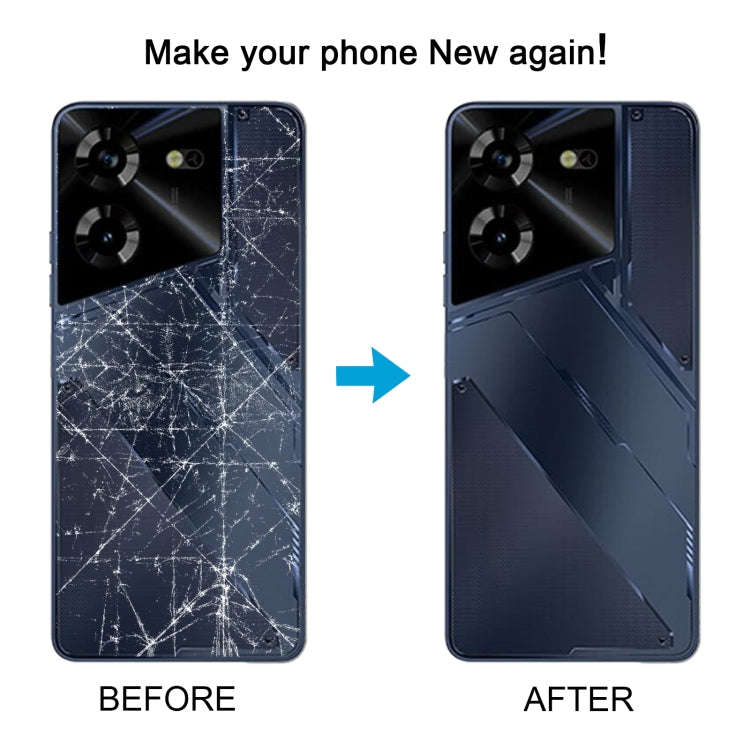 For Tecno Pova 5 4G Original Battery Back Cover(Blue)