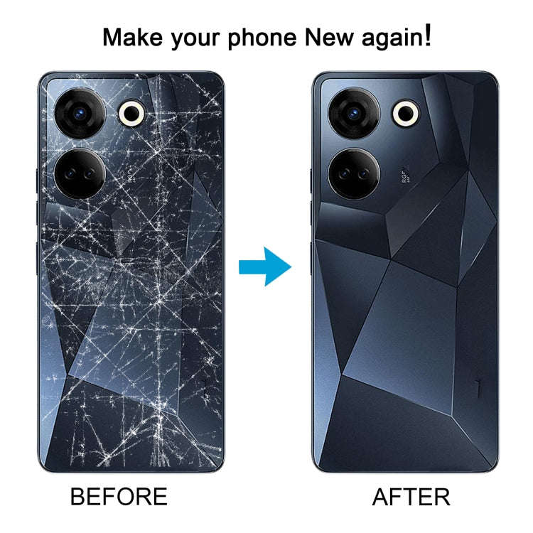 For Tecno Camon 20 Original Battery Back Cover(White)