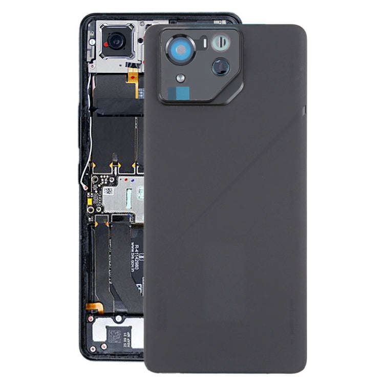 For Asus ROG Phone 8 Pro AI2401 AI2401_A Global Original Glass Battery Back Cover with Camera Fra...