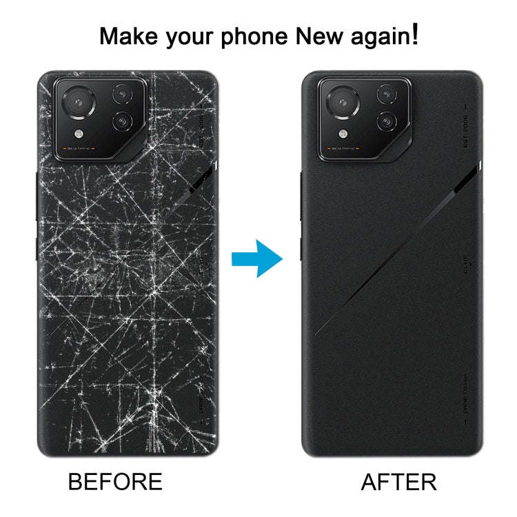 For Asus ROG Phone 8 Pro AI2401 AI2401_A Global Original Glass Battery Back Cover with Camera Fra...
