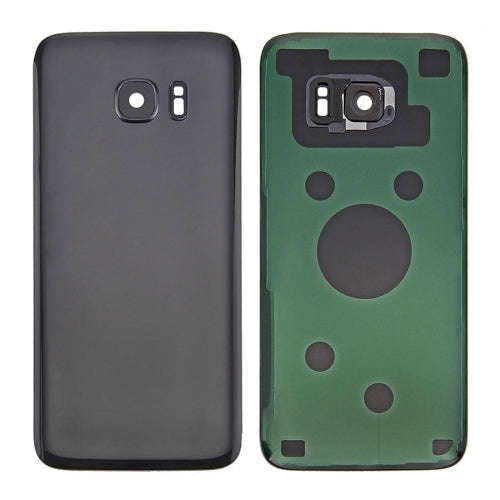 For Samsung Galaxy S7 SM-G930F Battery Back Cover with Camera Lens Cover(Black)