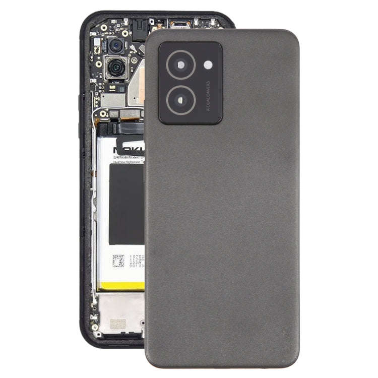 For HMD Vibe Original Battery Back Cover with Camera Lens Cover(Black)