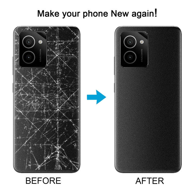 For HMD Vibe Original Battery Back Cover with Camera Lens Cover(Black)