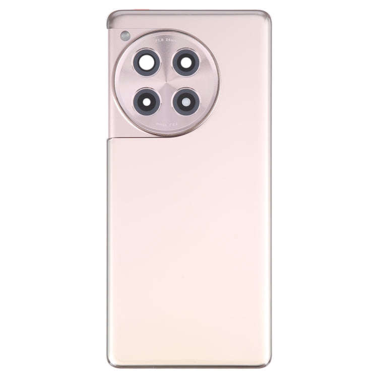 For OnePlus 12R Battery Back Cover with Camera Lens Cover(Gold)