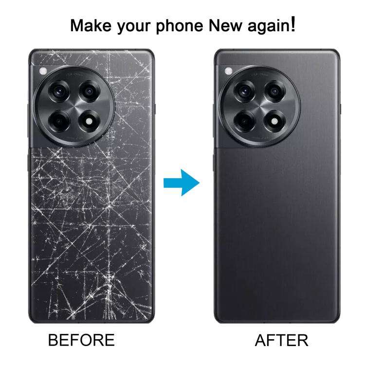 For OnePlus Ace 3 Battery Back Cover with Camera Lens Cover(Black)