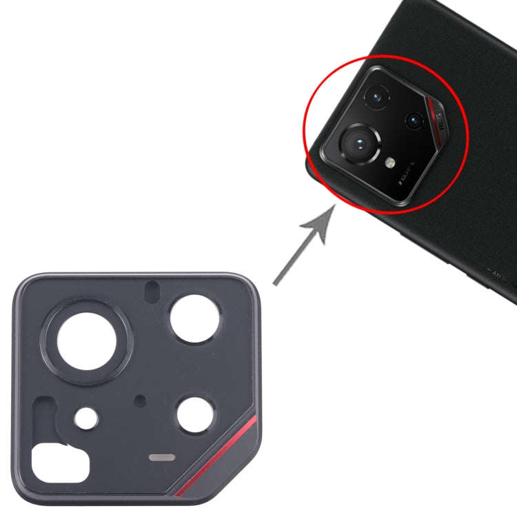 For ASUS ROG Phone 9 5G Back Camera Lens Frame(Red)