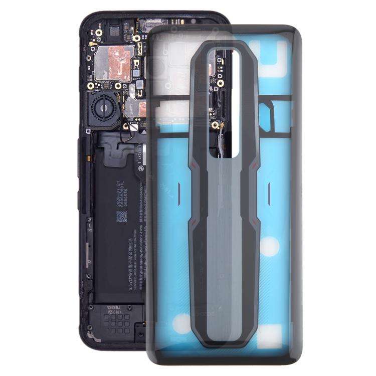 For ZTE nubia Red Magic 7S Glass Battery Back Cover(Transparent)