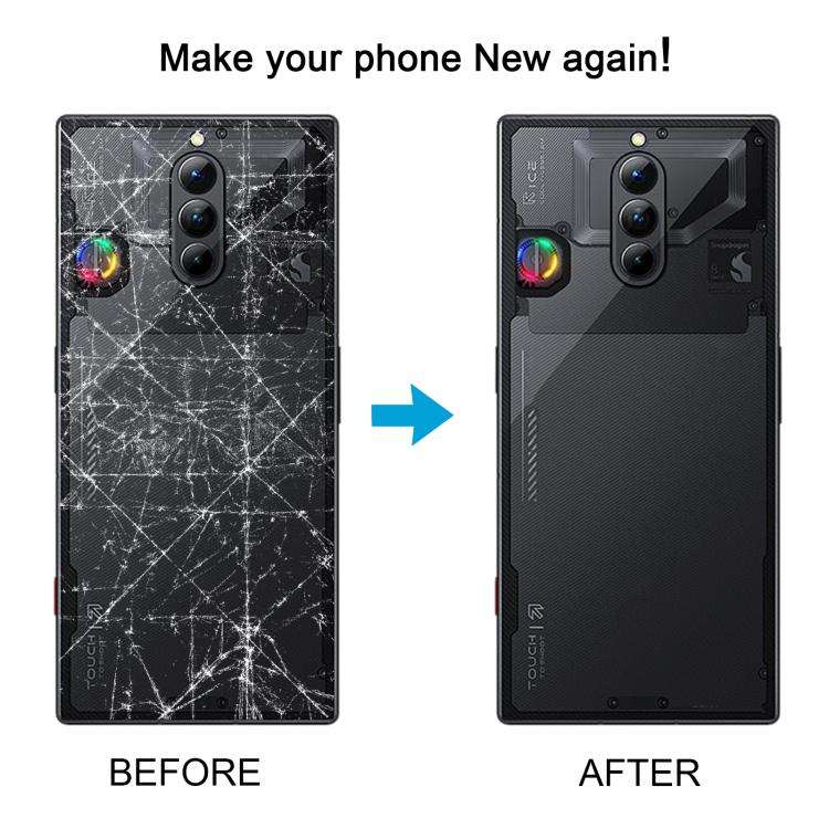 For ZTE nubia Red Magic 8S Pro NX729J Glass Battery Back Cover (Transparent)