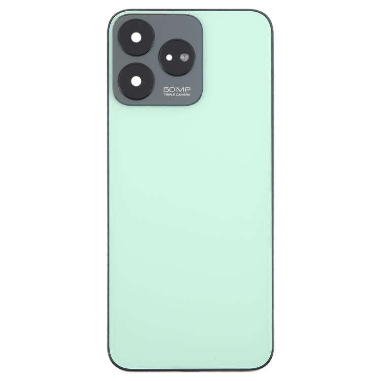 For ZTE Axon 50 Lite 8050 Glass Battery Back Cover with Middle Frame / Camera Lens Cover(Green)