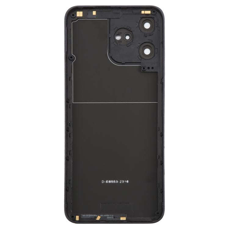 For ZTE Axon 50 Lite 8050 Glass Battery Back Cover with Middle Frame / Camera Lens Cover(Purple)