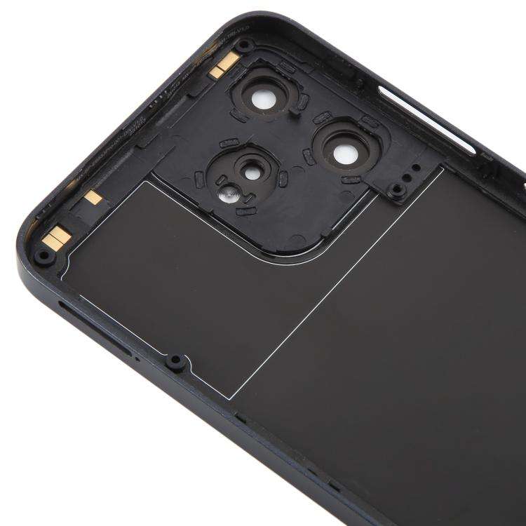 For ZTE Axon 50 Lite 8050 Glass Battery Back Cover with Middle Frame / Camera Lens Cover(Purple)