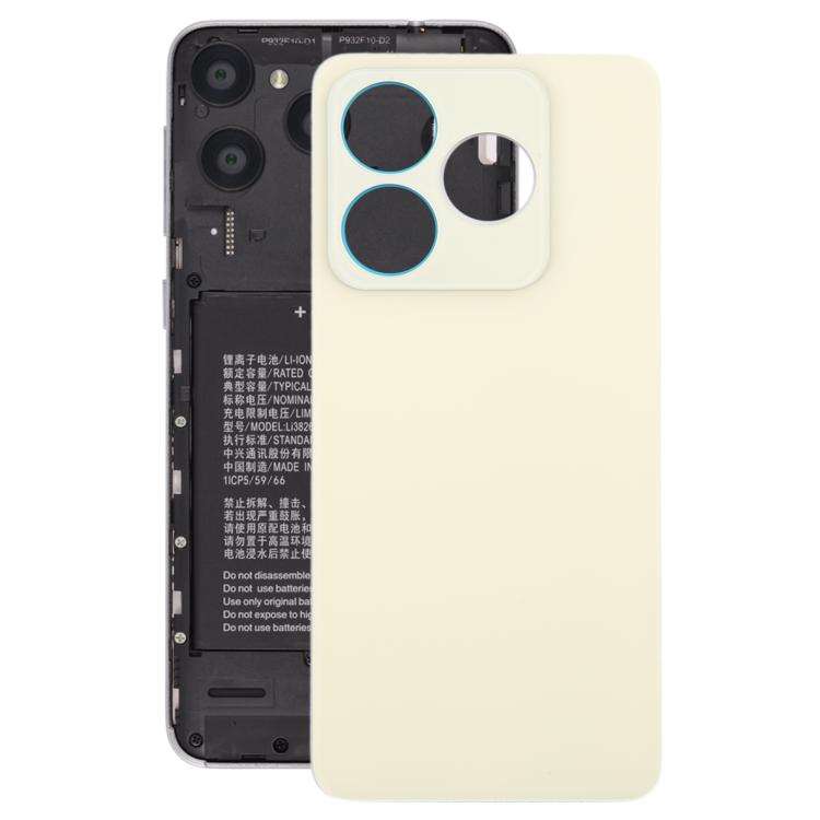 For ZTE Axon 60 Lite Glass Battery Back Cover with Adhesive(Gold)