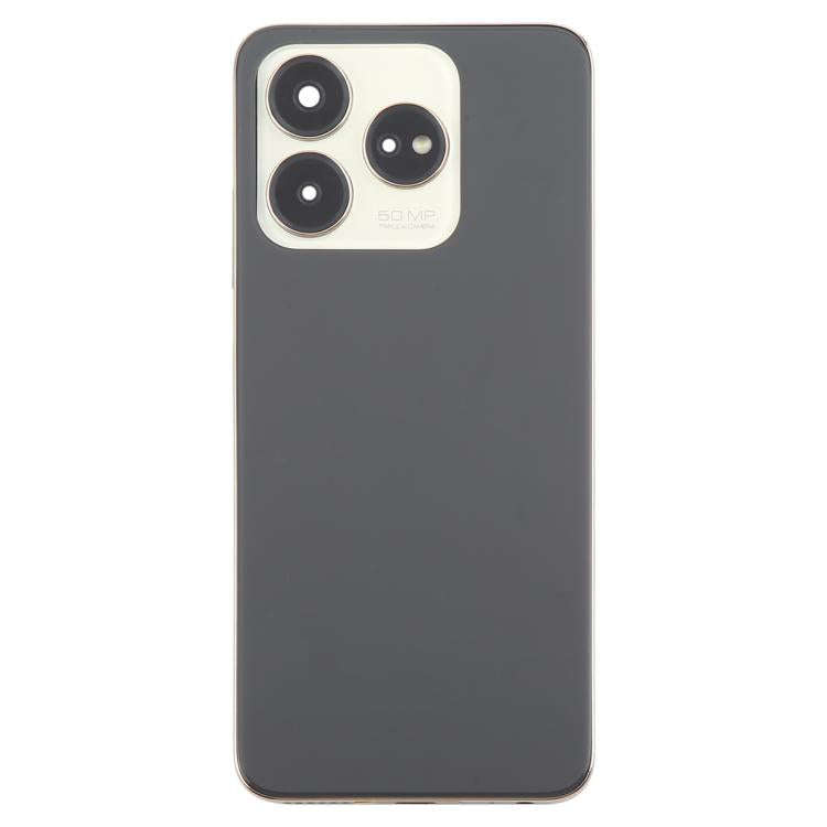 For ZTE Axon 60 / V60 Z2356 Glass Battery Back Cover with Middle Frame / Camera Lens Cover(Black)