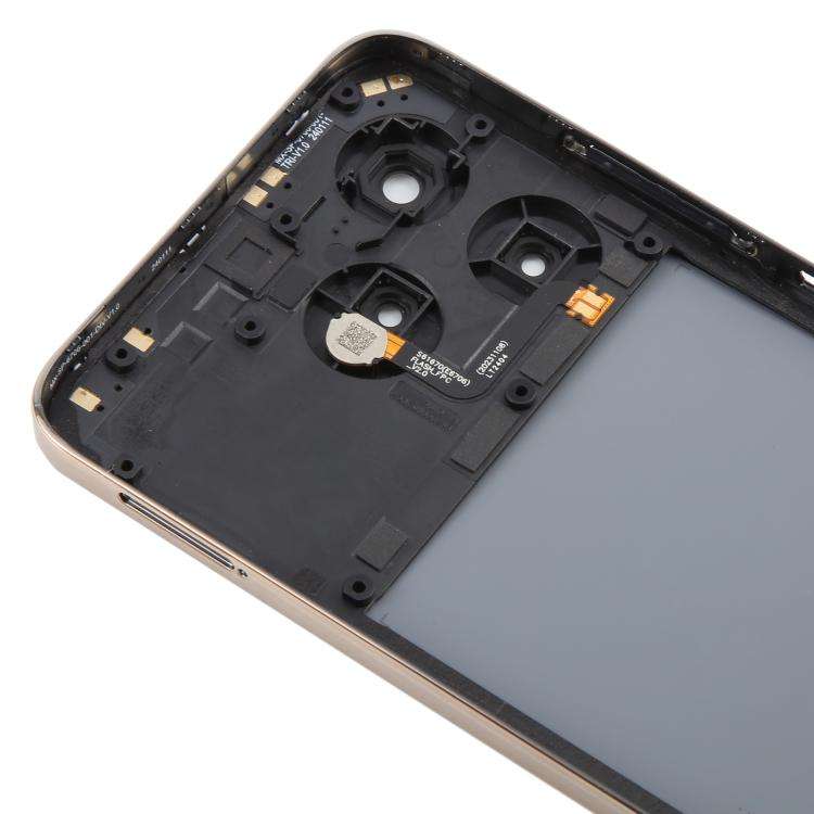 For ZTE Axon 60 / V60 Z2356 Glass Battery Back Cover with Middle Frame / Camera Lens Cover(Black)