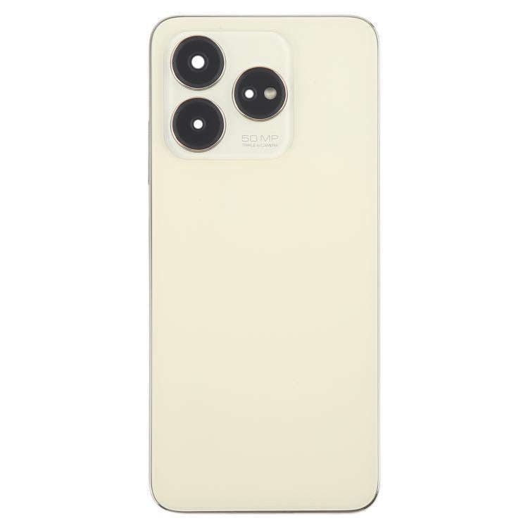 For ZTE Axon 60 / V60 Z2356 Glass Battery Back Cover with Middle Frame / Camera Lens Cover(Gold)