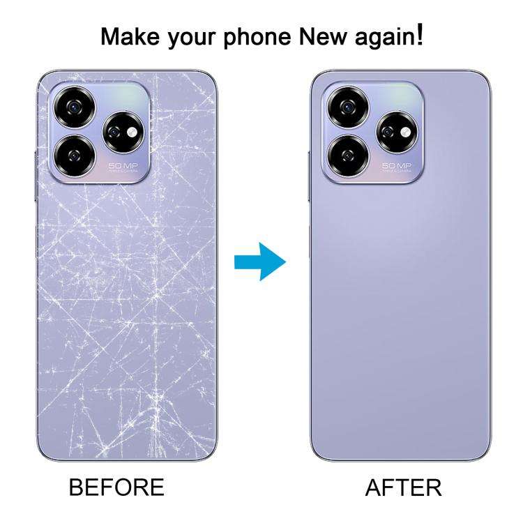 For ZTE Axon 60 / V60 Z2356 Glass Battery Back Cover with Middle Frame / Camera Lens Cover(Gold)