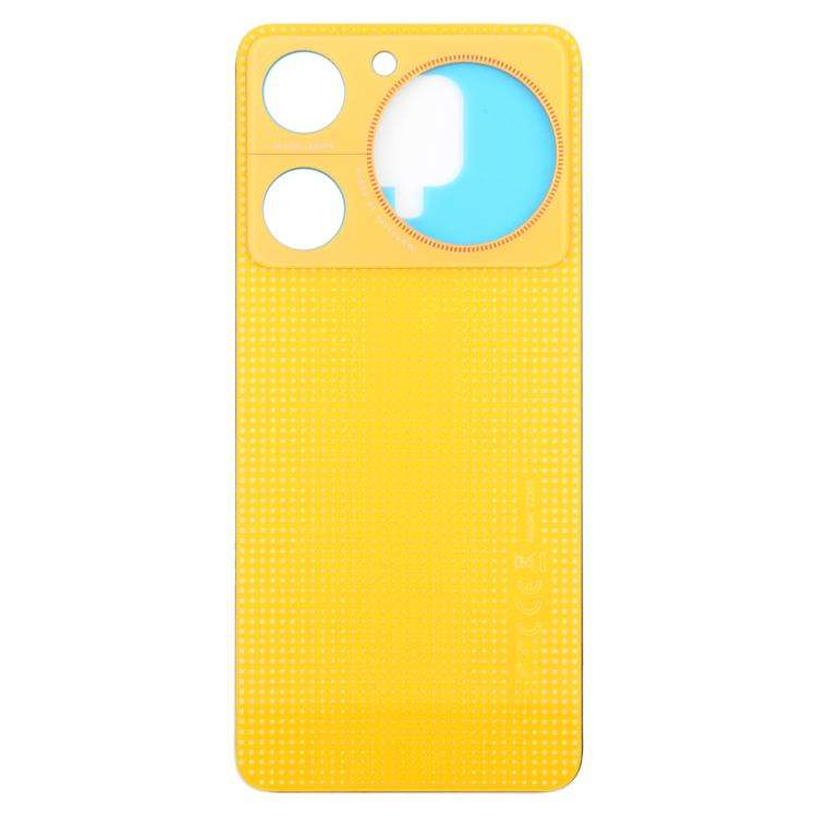 For ZTE nubia Music Z2353 Glass Battery Back Cover with Adhesive(Yellow)