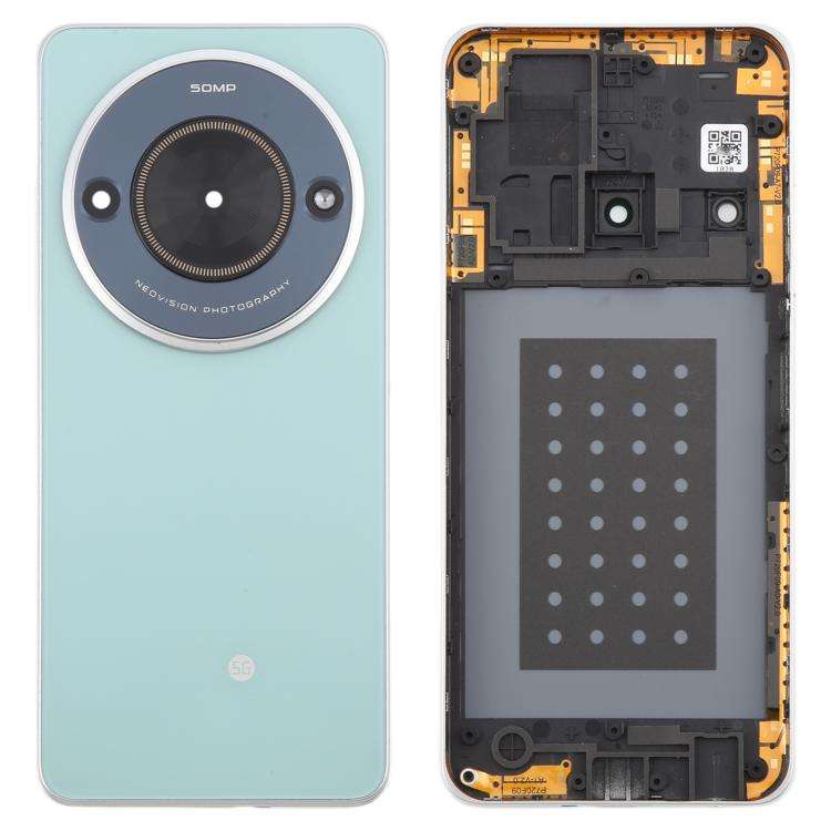 For ZTE Blade A75 5G Z2357N / Blade V60 Smart Glass Battery Back Cover with Middle Frame / Camera...