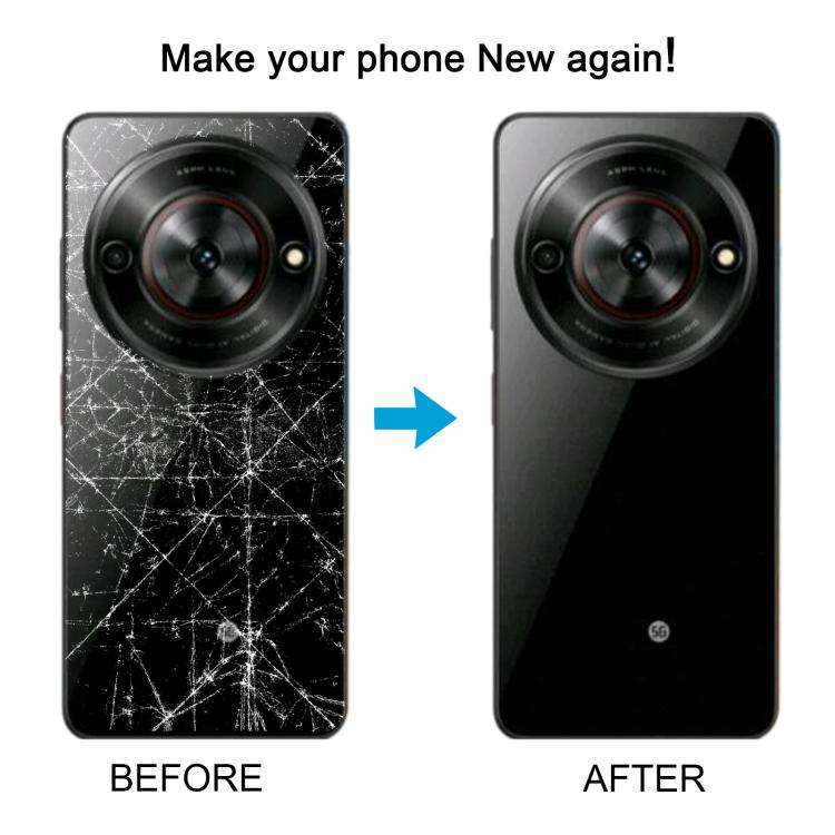 For ZTE Blade A75 5G Z2357N / Blade V60 Smart Glass Battery Back Cover with Middle Frame / Camera...