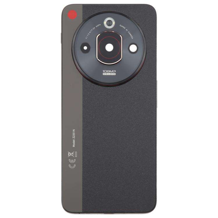 For ZTE nubia Focus Pro Z2351N Glass Battery Back Cover with Middle Frame / Camera Lens Cover(Black)