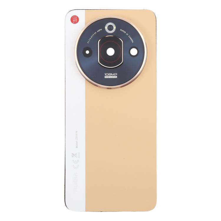 For ZTE nubia Focus Pro Z2351N Leather Battery Back Cover with Middle Frame / Camera Lens Cover(G...