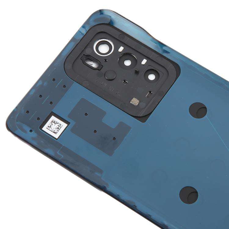 For ZTE Blade V40 Battery Back Cover with Adhesive / Camera Lens Cover(Black)