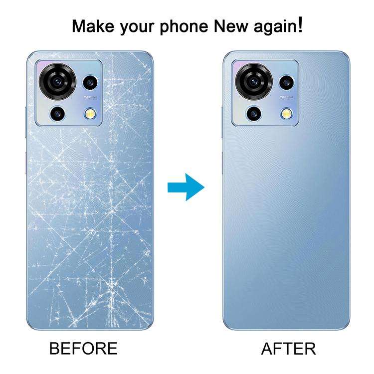 For ZTE Blade V50 Vita Battery Back Cover with Camera Lens Cover(Blue)