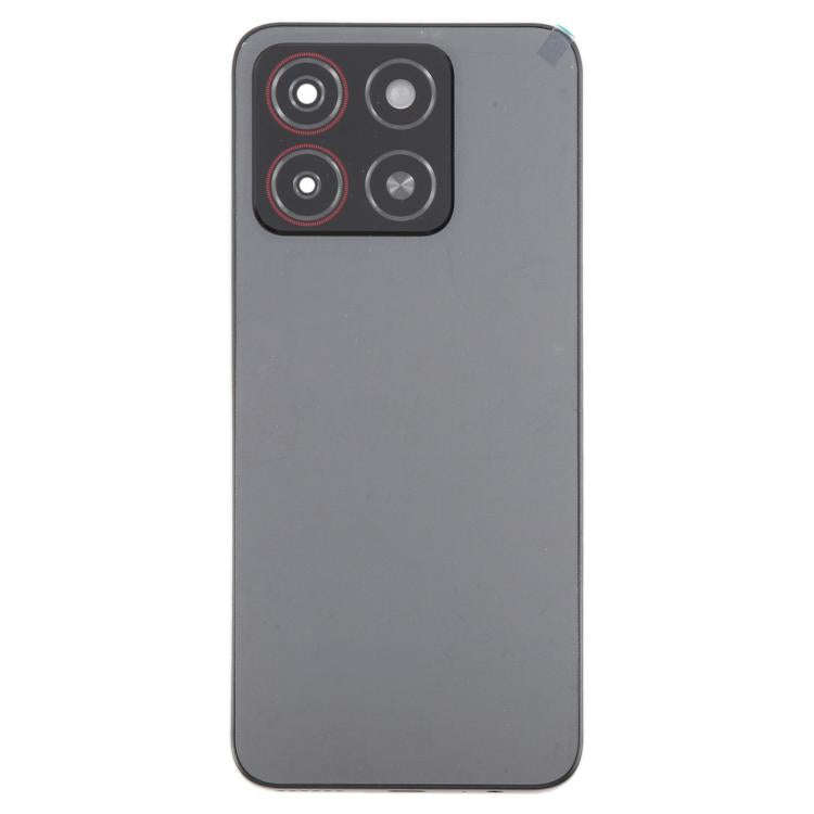 For ZTE Blade A55 Z2450 Battery Back Cover with Middle Frame / Camera Lens Cover(Black)