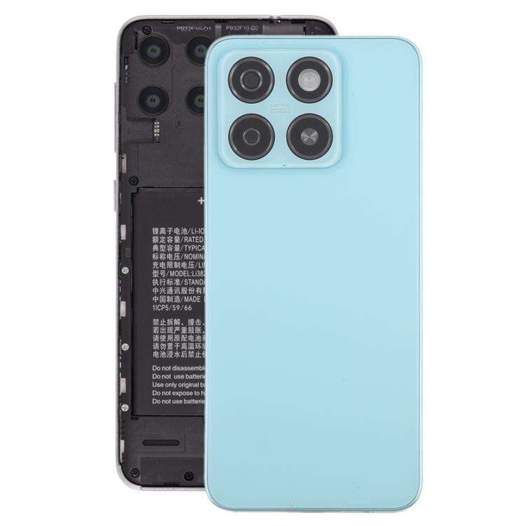 For ZTE Blade A55 Z2450 Battery Back Cover with Middle Frame / Camera Lens Cover(Green)