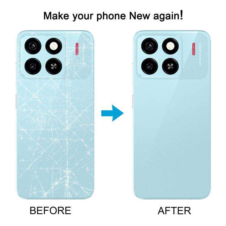 For ZTE Blade A55 Z2450 Battery Back Cover with Middle Frame / Camera Lens Cover(Orange)