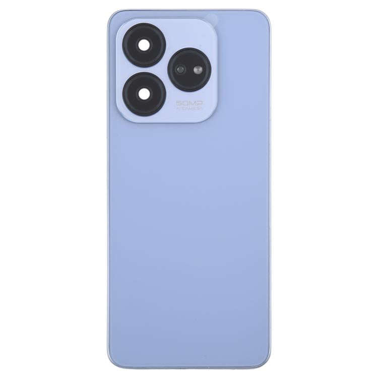 For ZTE Blade V60 Design Z2350 Glass Battery Back Cover with Middle Frame / Camera Lens Cover(Blue)