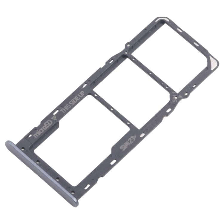 For Nokia C22 Original SIM Card Tray + SIM Card Tray + Micro SD Card Tray (Black)