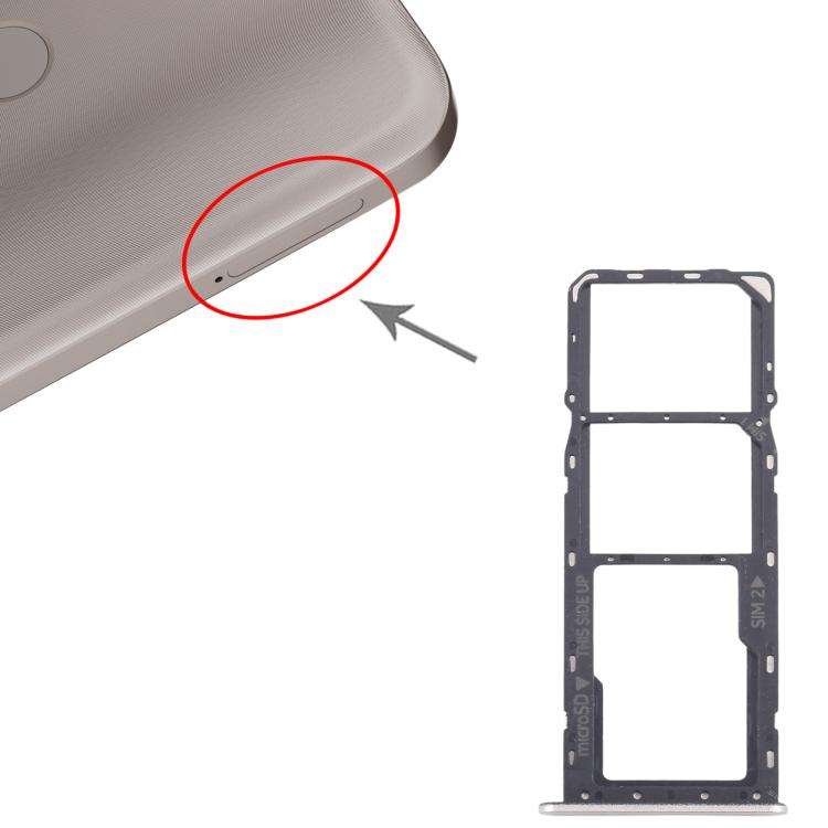 For Nokia C22 Original SIM Card Tray + SIM Card Tray + Micro SD Card Tray (Gold)