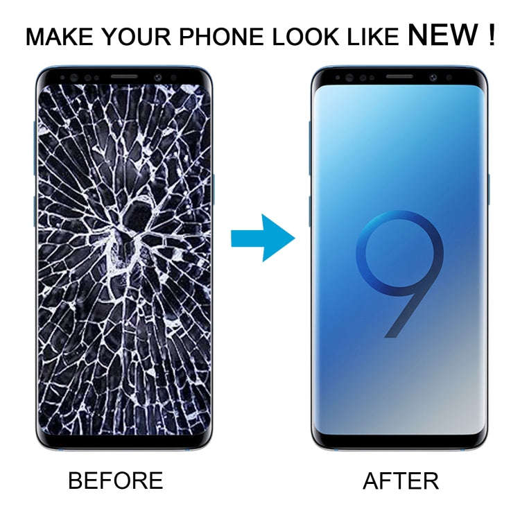 For Samsung Galaxy S9 SM-G960 TFT LCD Screen Digitizer Full Assembly with Frame (Black)